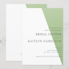 Invitación Lime Bridal Shower Simple New Thrilling