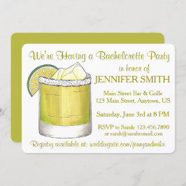 Invitación Lime Margarita Cocktail Bachelorette Cinco de Mayo
