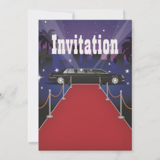 Invitación Limo, celebridad de la alfombra roja