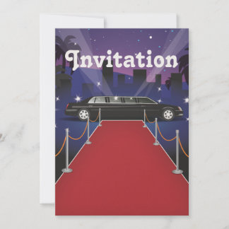 Invitación Limo de celebridades en la alfombra roja