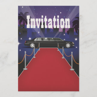 Invitación Limo de celebridades en la alfombra roja