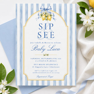 Invitación Limon Azul Costa Amalfi Sip & See