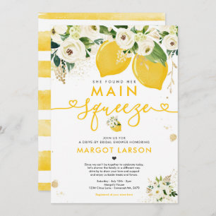 Invitación Limón conducido por Brillante Ducha Lemon Main Squ