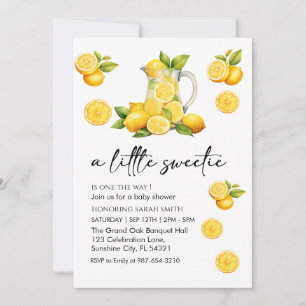 Invitación limón limón de color agua lindo