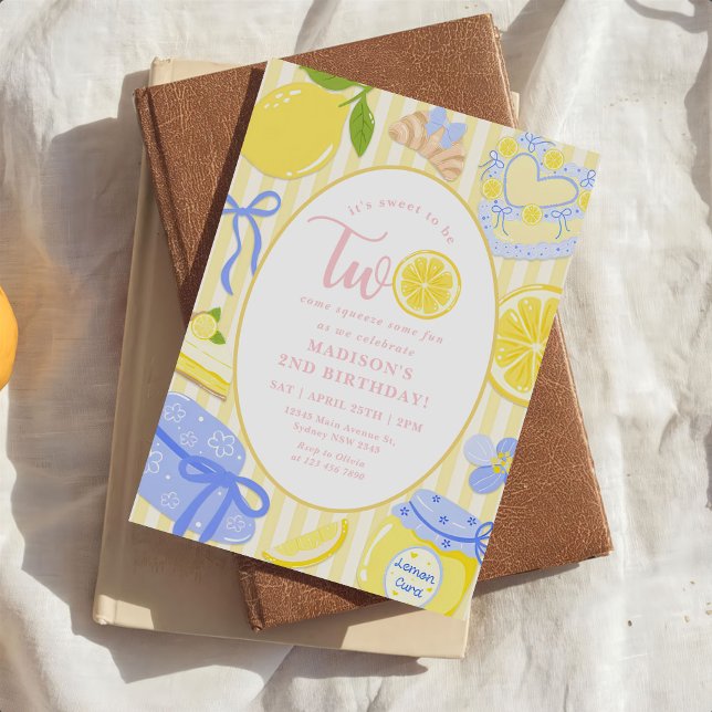 Invitación Limon Limón Verano Limonada 2do Cumpleaños (Subido por el creador)
