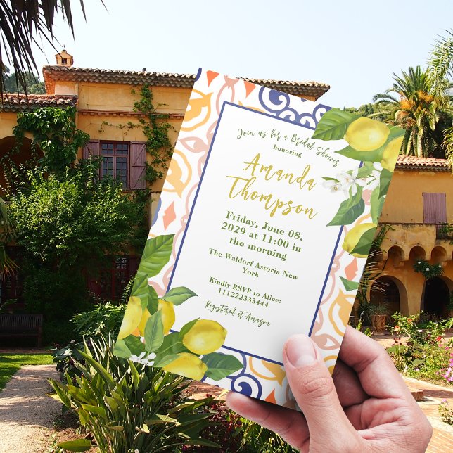 Invitación Limón mediterráneo: su principal ducha de brisa (Subido por el creador)
