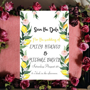 Invitación Limón Naranja Boda Limón Amarillo 