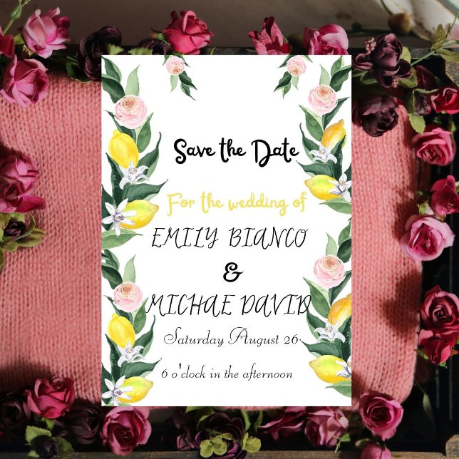 Invitación Limón Naranja Boda Limón Amarillo  (Subido por el creador)
