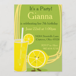 Invitación Limón y limonada