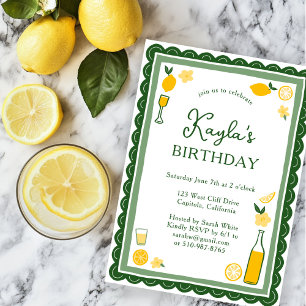 Invitación Limoncello Lemonade Lemons PERSONALIZADO PARTIDA C