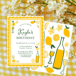 Invitación Limoncello Lemonade Lemons PERSONALIZADO PARTIDA C