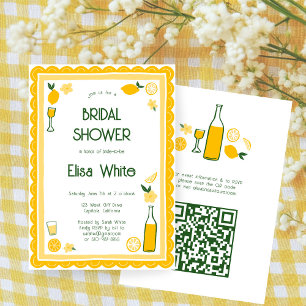 Invitación Limoncello Lemonade PERSONALIZADO QR Bridal Shower