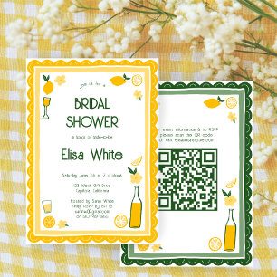 Invitación Limoncello Lemonade PERSONALIZADO QR Bridal Shower