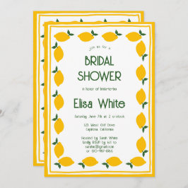 Invitación Limoncello Lemons PERSONALIZADO QR Código Ducha de