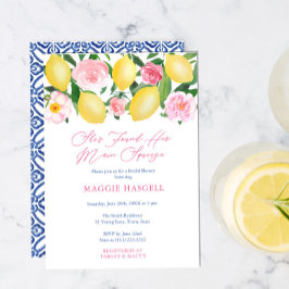 Invitación Limoncitos Main Squeeze Bridal Shower Mediterráneo