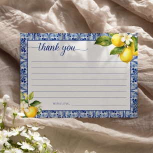 Invitación Limones Azules del Mediterráneo Gracias