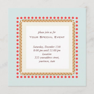 Invitación limpia y elegante