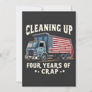 Invitación Limpiando su basura de la inauguración de Trump de