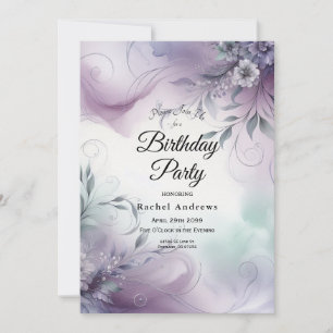 Invitación Limpieza de lavanda y susurros acuáticos Cumpleaño