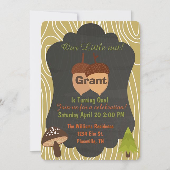 Invitación linda 5 de la fiesta de cumpleaños del (Anverso)
