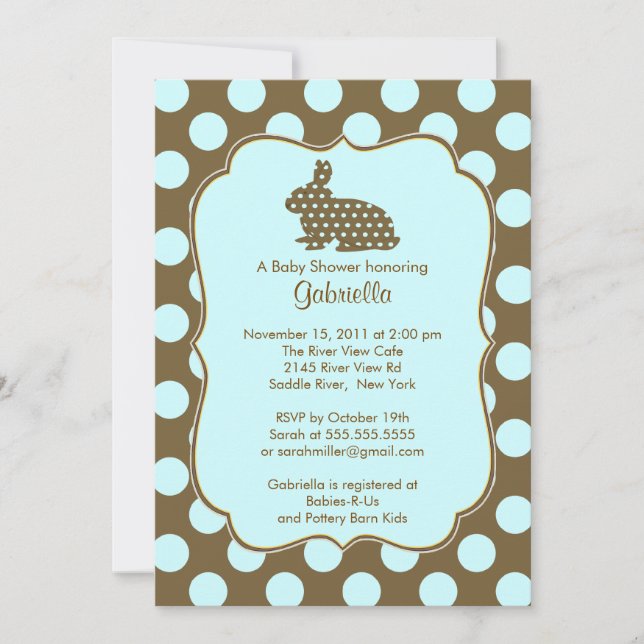 Invitación linda de Baby Shower del muchacho del (Anverso)