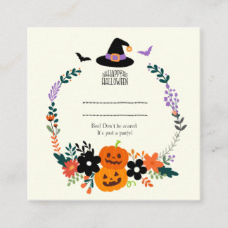 Invitación linda de Halloween