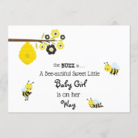 Invitación linda de la ducha de la niña de la