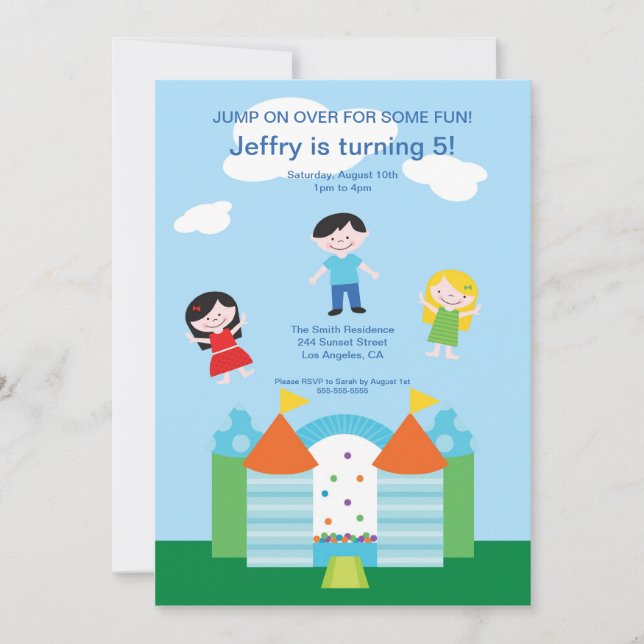 Invitación linda de la fiesta de cumpleaños de la (Anverso)