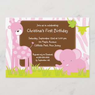 Invitación linda de la fiesta de cumpleaños de los