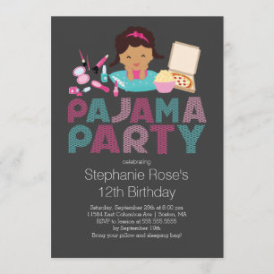 Invitación linda de la fiesta de cumpleaños del
