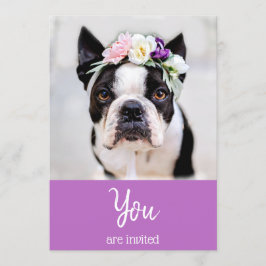 Invitación linda del acontecimiento de Frenchie