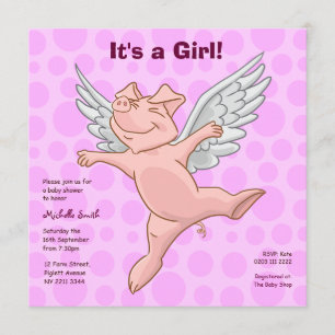 Invitación linda del fiesta de Baby Shower del