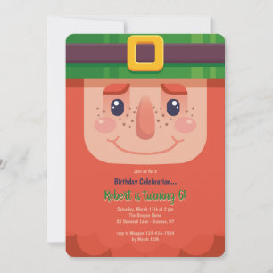 Invitación linda del Leprechaun