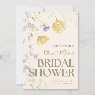 Invitación Linda Floral para Despedida de Soltera