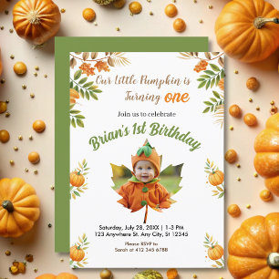 Invitación linda nuestra Calabaza Pequeña está volviendo un o