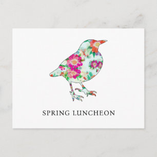 Invitación linda para almuerzo de primavera