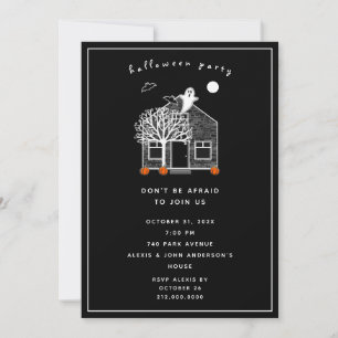 Invitación linda para fiesta de Halloween