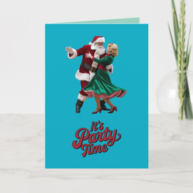 Invitación linda para fiesta de Navidad (Anverso)