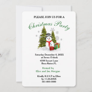 Invitación linda para la fiesta de Navidad