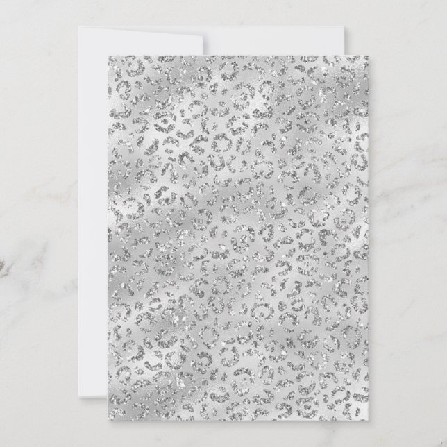 Invitación Lindo estampado de piel de leopardo guepardo plate (Anverso)