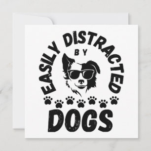 Invitación Lindo Fácilmente Distraído por Perros amantes de m