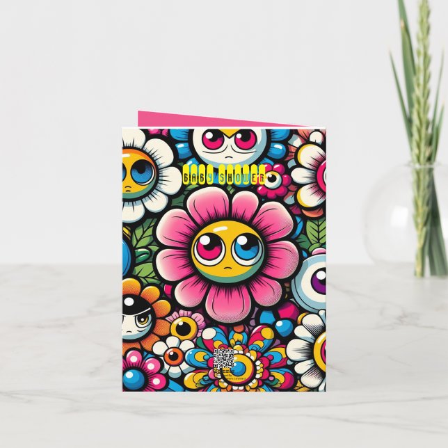 Invitación lindo floral japonés con cara de novia (Subido por el creador)