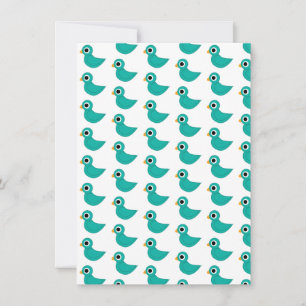 Invitación Lindo pájaro azul
