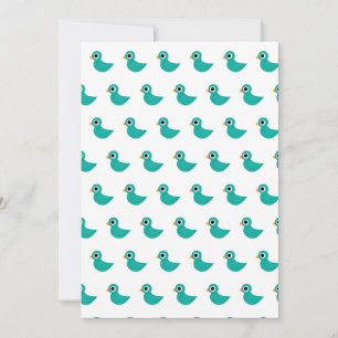 Invitación Lindo pájaro azul