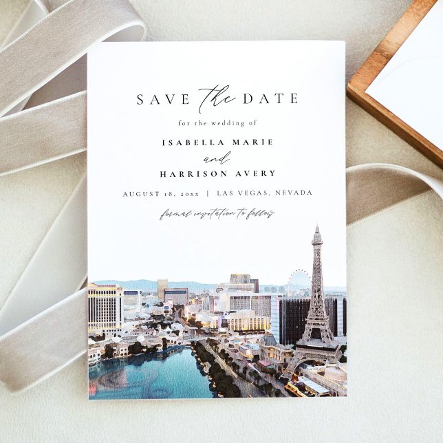 Invitación Línea acuática de las Vegas Nevada Guardar la fech (Subido por el creador)