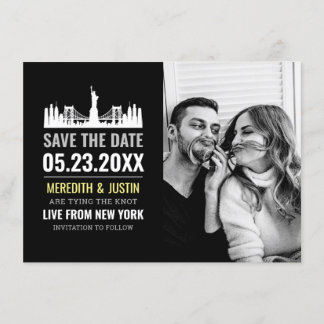Invitación Línea aérea de Nueva York para guardar la fecha