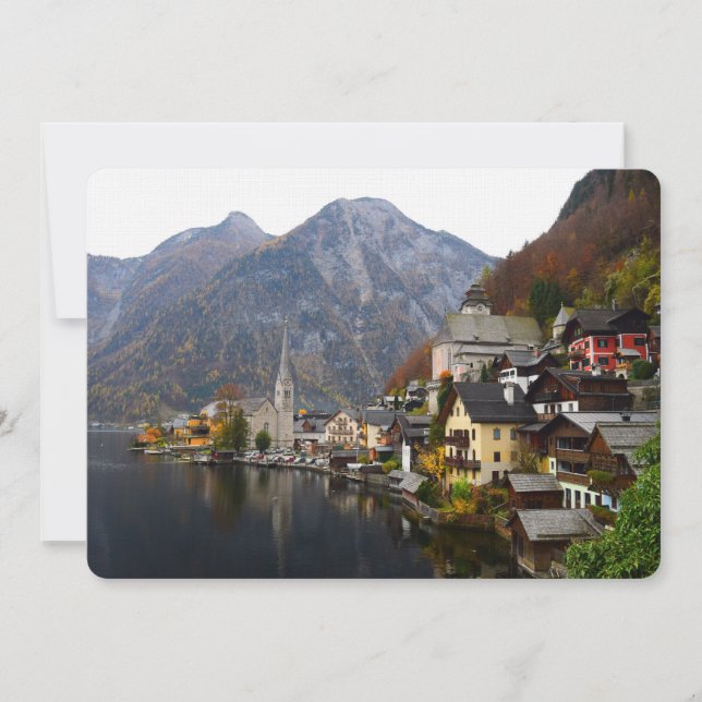Invitación Línea Austria Postcard Gracias Stationery 5x7 (Anverso)