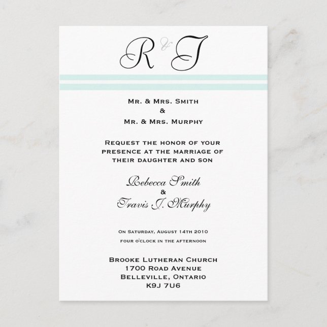 Invitación - Línea Azul (Anverso)