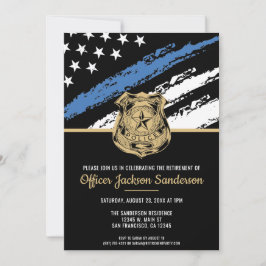 Invitación Línea Azul del Fiesta de Retiro de la Policía