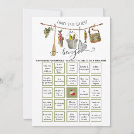 Invitación Línea de ropa de pesca Encuentra el BINGO invitado